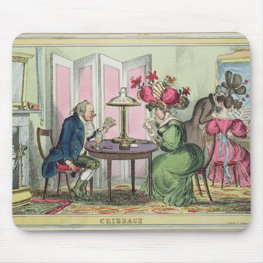 トマスMcLeanが出版するCribbageロンドン(colo マウスパッド (正面)