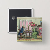 トマスMcLeanが出版するCribbageロンドン(colo 缶バッジ (正面&裏面)