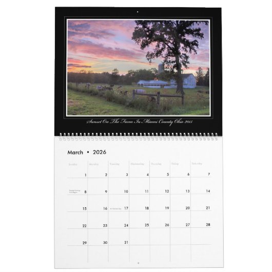 トマスMinutolo著オハイオ州美しい2017のカレンダー カレンダー (3月 2026)