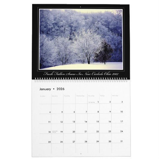 トマスMinutolo著オハイオ州美しい2017のカレンダー カレンダー (1月 2026)