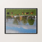 トマスMinutolo著11x14パズルを牧草を食べている牛 ジグソーパズル (横)