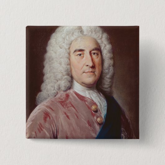 トマスPelham Hollesのポートレート 缶バッジ (正面)