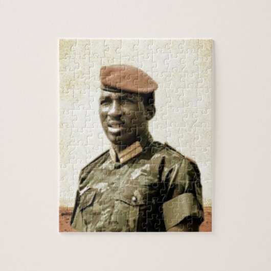 トマスSankara -ブルキナファソ-アフリカの大統領 ジグソーパズル (縦)