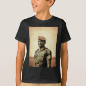 トマスSankara -ブルキナファソ-アフリカの大統領 Tシャツ (正面)