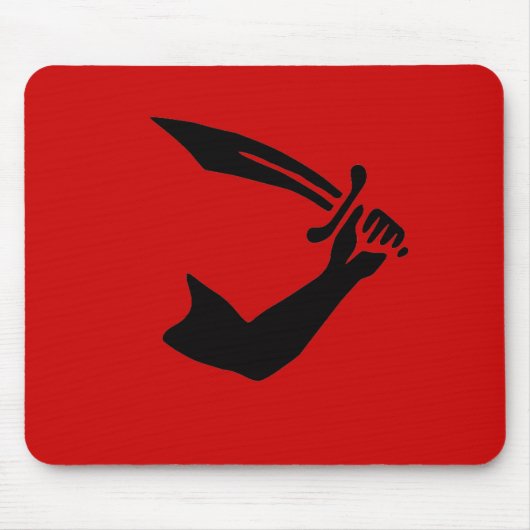 トマスTewのmousepad (黒いデザイン) マウスパッド (正面)