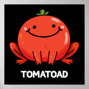 トマトおもしろいトマトトアドプンダークBG ポスター