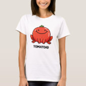 トマトおもしろいトマトトアドプン Tシャツ (正面)