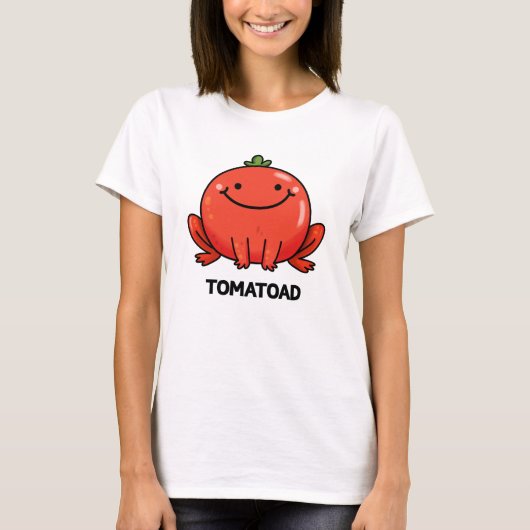 トマトおもしろいトマトトアドプン Tシャツ (正面)