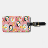 トマトおよび卵焼きパターン ラゲッジタグ (正面横)