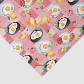 トマトおよび卵焼きパターン 薄葉紙 (詳細)