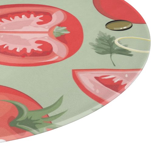 トマトが付いている抽象的なパターン カッティングボード (角)