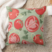 トマトが付いている抽象的なパターン クッション (ブランケット)