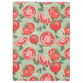 トマトが付いている抽象的なパターン クリップボード (裏面)