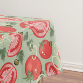 トマトが付いている抽象的なパターン テーブルクロス (インサイチュ)