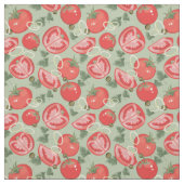 トマトが付いている抽象的なパターン ファブリック (見本)