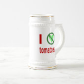 トマトが嫌い 愛はない ビールジョッキ (正面右)