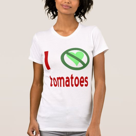 トマトが嫌い 愛はない Tシャツ (正面)