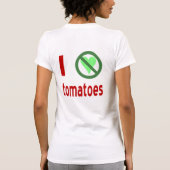 トマトが嫌い 愛はない Tシャツ (裏面)