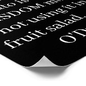 トマトが果物だと知っていることが知識 ポスター (角)