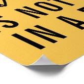 トマトが果物の引用文であることを知っているおもしろい ポスター (角)