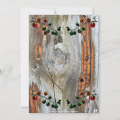 トマトつる植物フォト男の赤ちゃんシャワー招待状 招待状 (裏面)