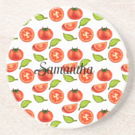 トマトとオレガノリーフ コースター