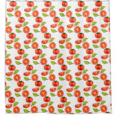 トマトとオレガノリーフ シャワーカーテン (正面)