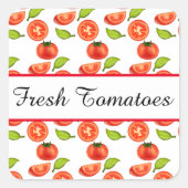 トマトとオレガノリーフ スクエアシール (正面)