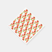 トマトとオレガノリーフ スタンダードカクテルナプキン (角)