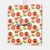 トマトとオレガノリーフ セラミックオーナメント (左)