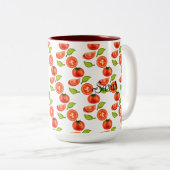 トマトとオレガノリーフ ツートーンマグカップ (正面右)