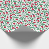 トマトとキュウリの野菜パターン ラッピングペーパー (角)