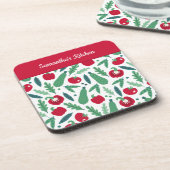 トマトとキュウリの野菜パターンw名前レッド コースター (左側)