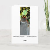 「トマトとニンニク」デジタルで変化した静物詩 カード (裏面)