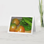 トマトとピーマン カード (正面)