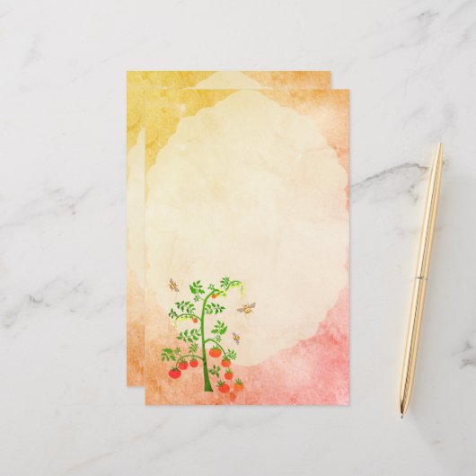 トマトとミツバチ3 (正面/裏面インサイチュ)