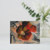 「トマトとレース」デジタルで変更された静物生活 ポストカード (スタンド正面)