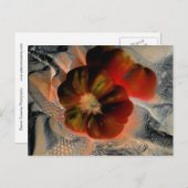 「トマトとレース」デジタルで変更された静物生活 ポストカード (正面/裏面)