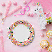 トマトと揚げ卵の柄 ペーパープレート (パーティー)