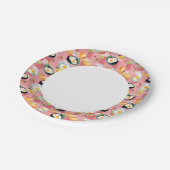 トマトと揚げ卵の柄 ペーパープレート (アングル)