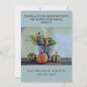 トマトと花の秋の静物画 招待状 (裏面)