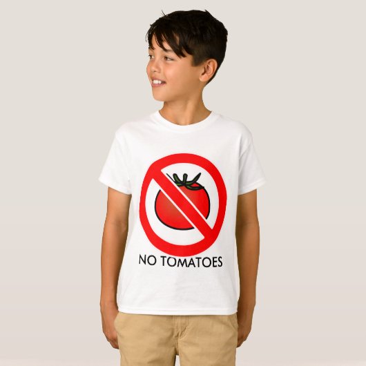 トマトなしTシャツ、子供用 Tシャツ (正面フル)