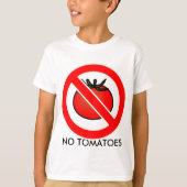 トマトなしTシャツ、子供用 Tシャツ (正面)