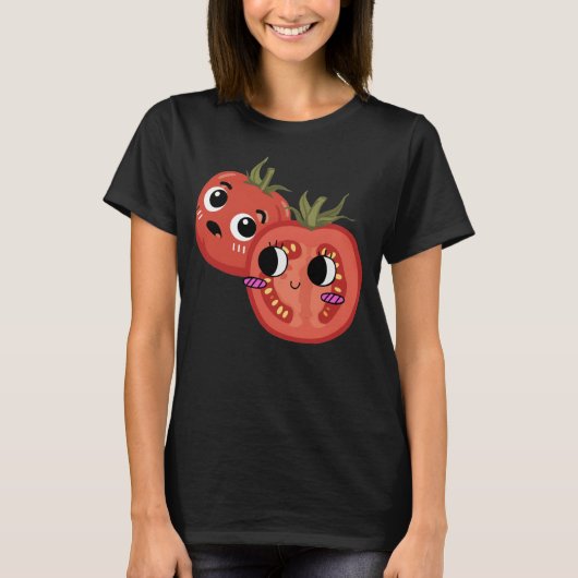 トマトに夢中  Tシャツ (正面)