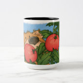 トマトのくま/マグ ツートーンマグカップ (中央)