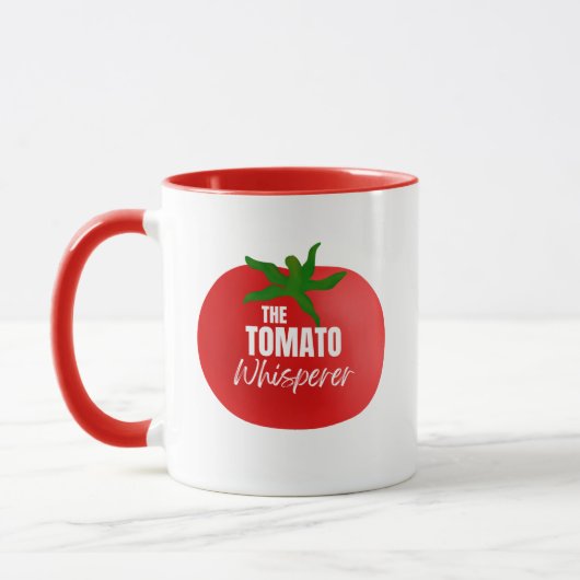 トマトのささやき人 ガーデニング コーヒーマグ マグカップ (左)