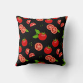 トマトのみじん切りおもしろいトマトパターン クッション (裏面)