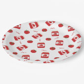 トマトのジャム模様 ペーパープレート (アングル)