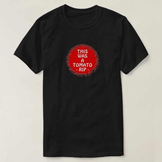 トマトのジョーク Tシャツ (デザイン正面)