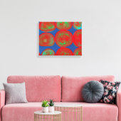 トマトのスライス キャンバスプリント (インサイチュ (リビング))